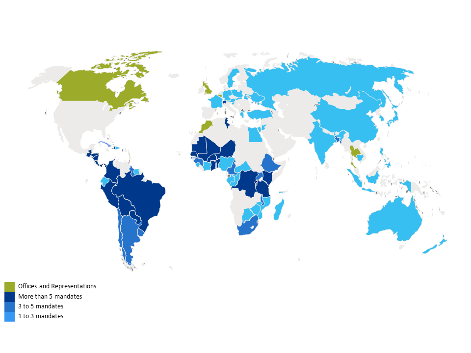 Baastels project locations around the world